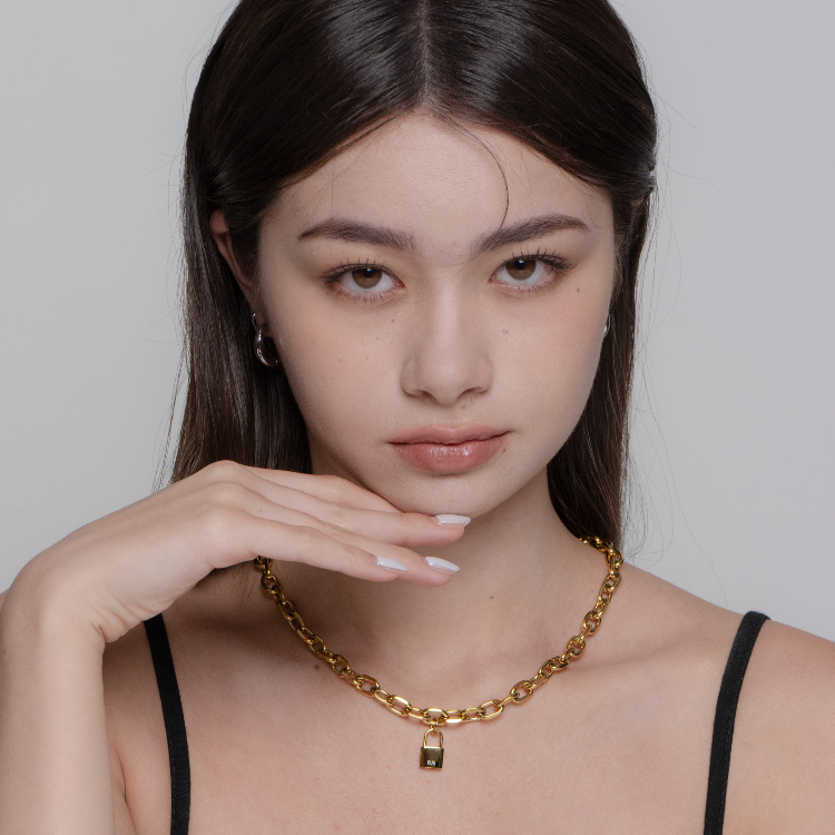 OUS Lucky Padlock Necklace 真我之鑰項鍊 金