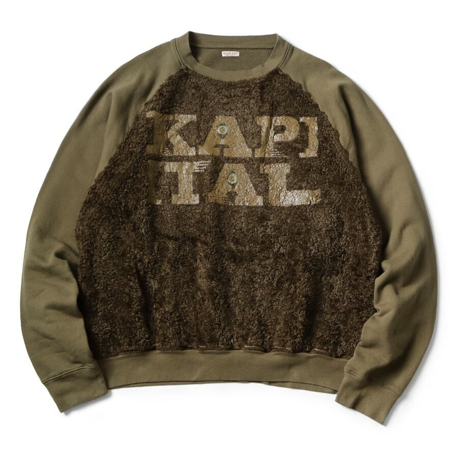 KAPITAL 30-FLEECE X FUR GRIZZLY SWEAT (SPEAKEASY KAPITA KAPITAL 30-FLEECE X FUR GRIZZLY SWEAT (SPEAKEASY KAPITA