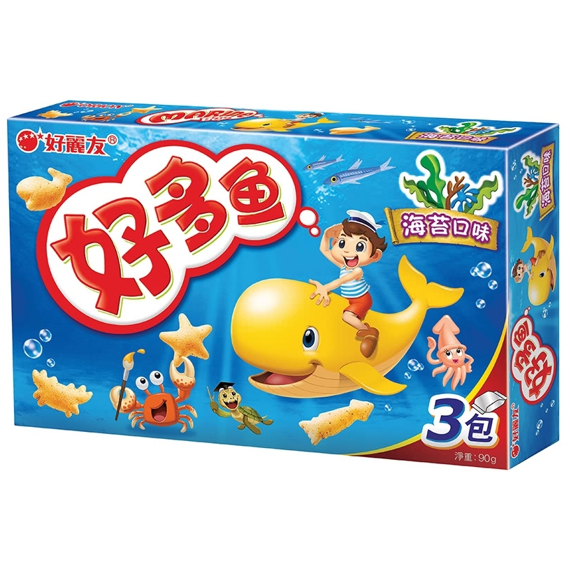 韓國 好麗友 ORION 好多魚 餅乾 (烤蝦/海苔/烤雞) 海鮮造型