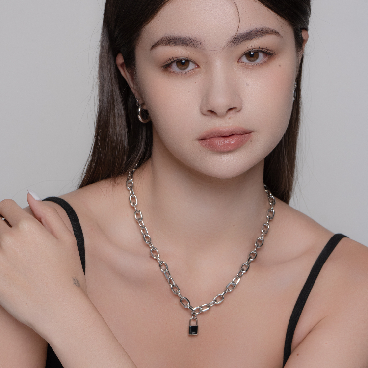 OUS Lucky Padlock Necklace 真我之鑰項鍊 銀