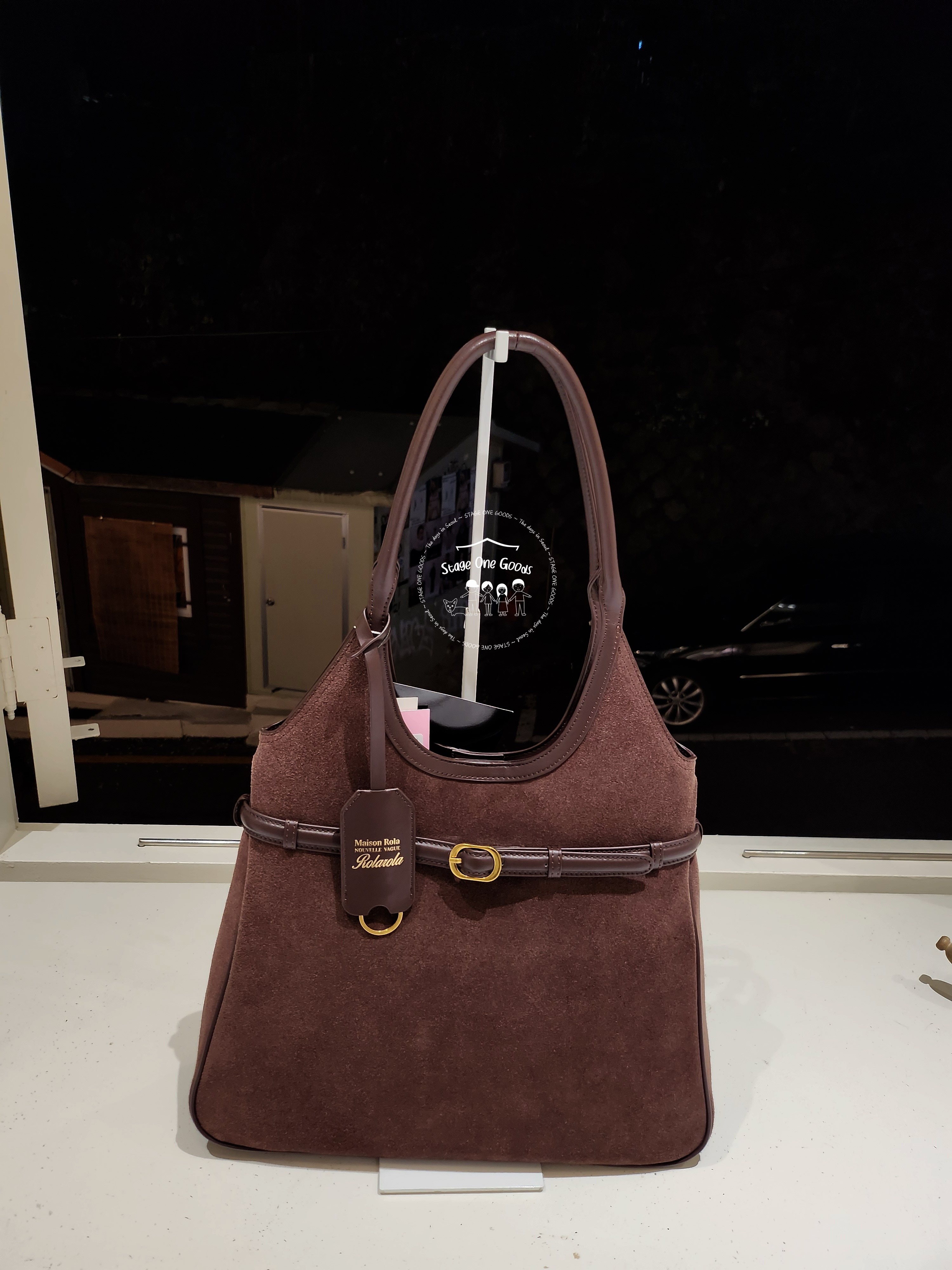 ROLAROLA SUEDE HOBO BAG