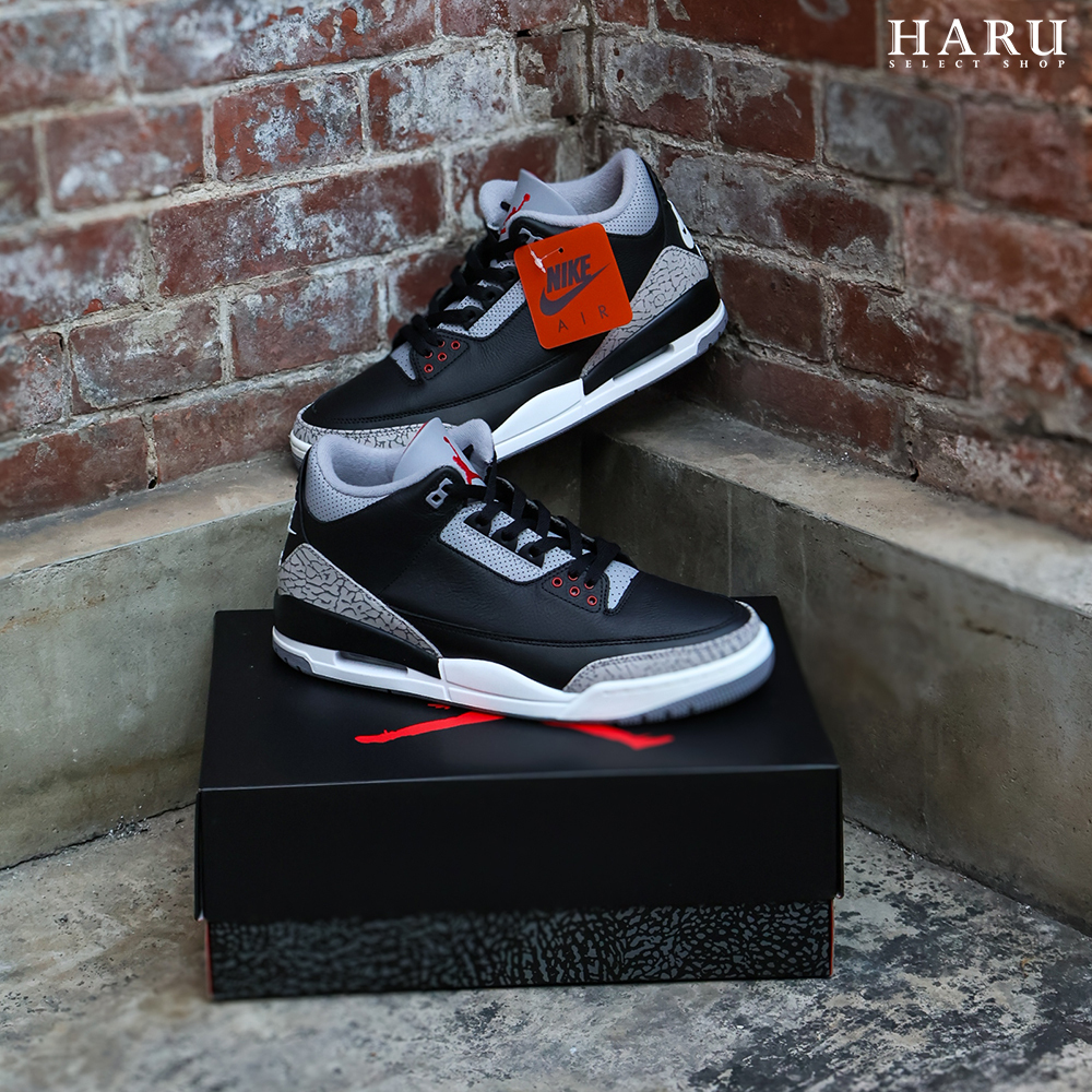 Air Jordan 3 "Black Cement Reimagined" AJ3 黑水泥 做舊中底 皮革 復古籃球鞋 DN3707-010