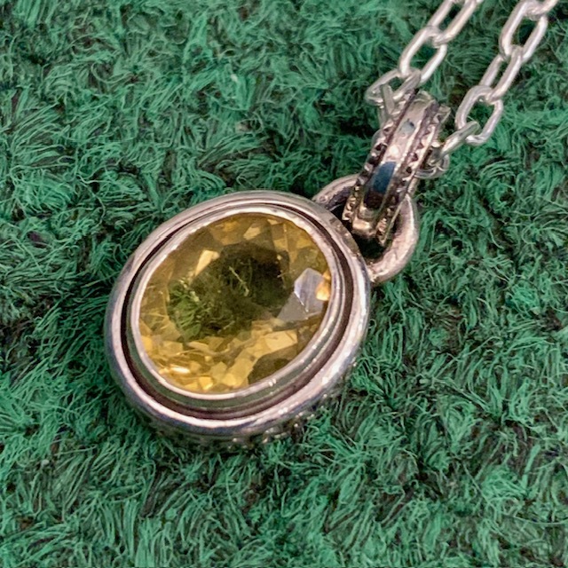 BIG BLACK MARIA (BBM) STONE CAPONE (LONG ROUND) GOLDEN FLURITE NECKLACE - PRE ORDER ITEM (預訂中)