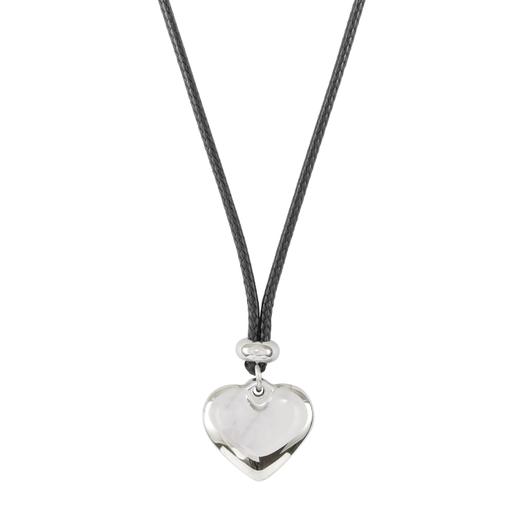 白鋼對鍊，情侶項鍊 圓潤立體愛心；溫暖與質感的完美融合 象徵永恆的愛與承諾（3942女款）