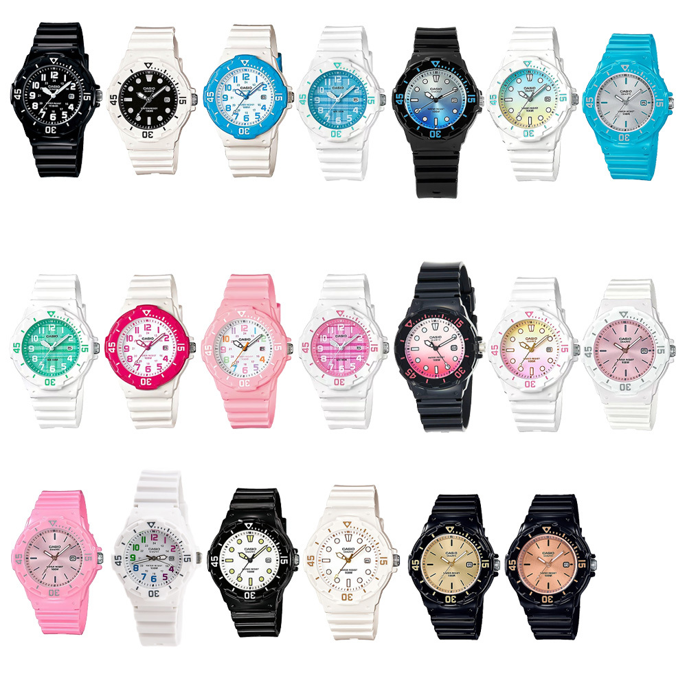 【CASIO】LRW-200H 時尚活力輕巧易讀 旋轉圈 帶日期 多款多色 運動 學生錶 手錶-