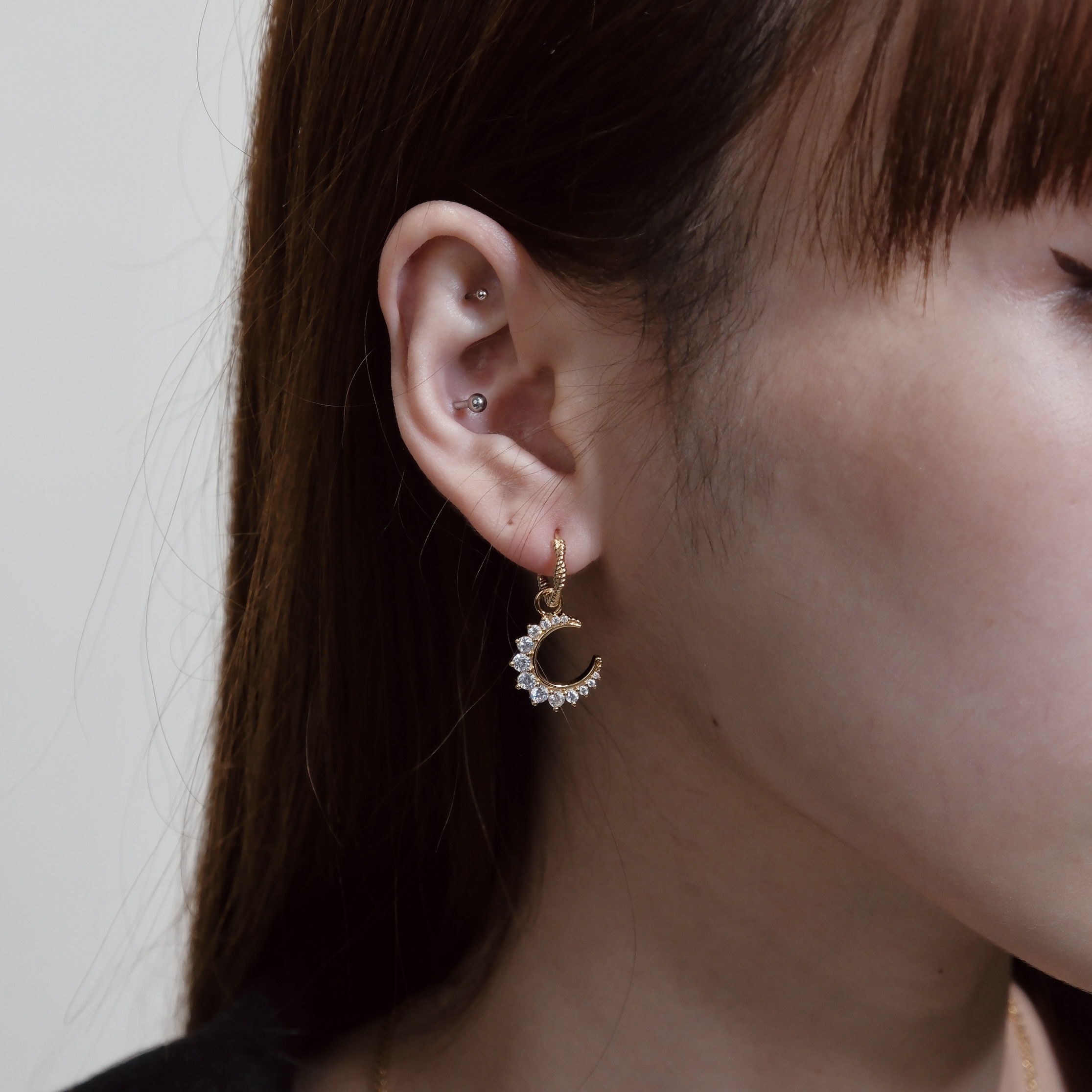 WAEKURA-Euna月亮耳環吊墜