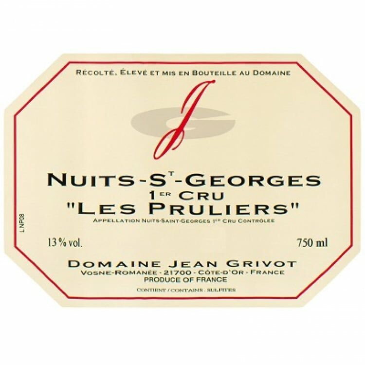Jean Grivot Nuits-Saint-Georges 1er Cru Les Pruliers 2010 (RP92) (1500ml)