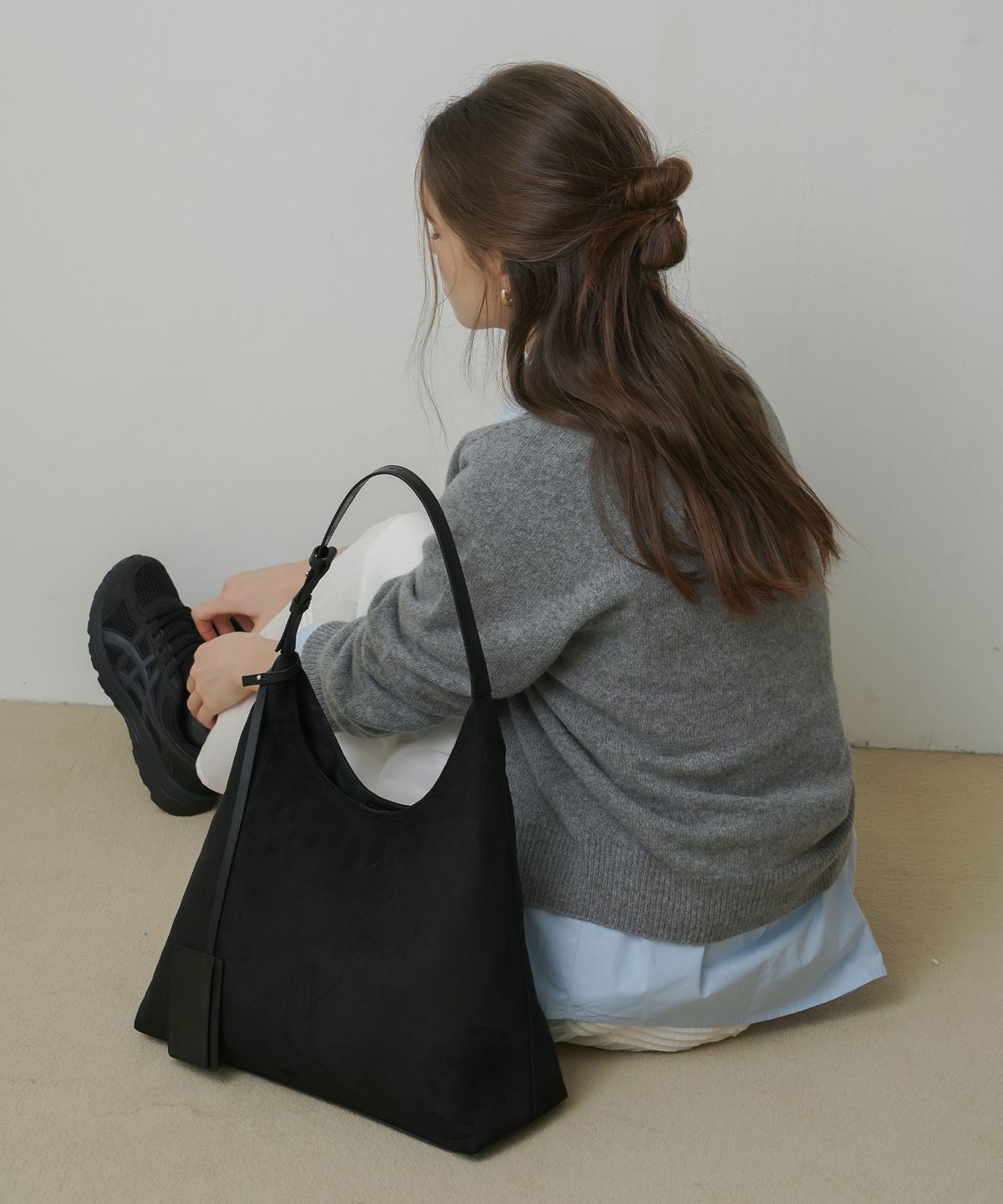 OVHEE Flume Suede Hobo Bag