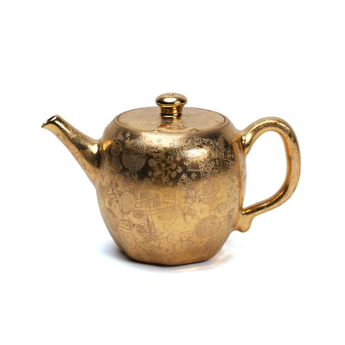 陶作坊│工藝商品_葉隱清荷壺_金_250ml