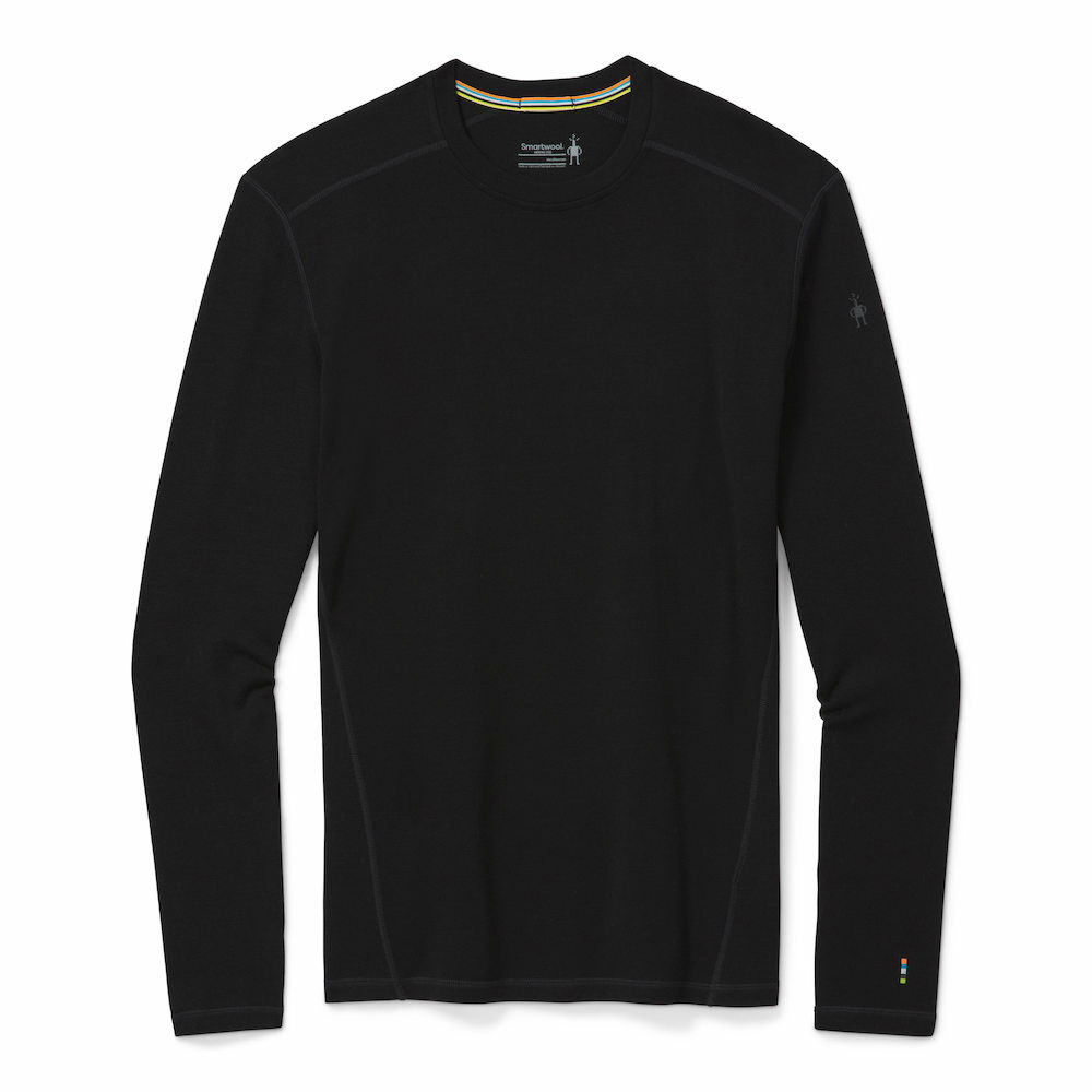 Smartwool Men's Classic Thermal Merino Base Layer Crew 男款 美麗諾羊毛圓領長袖上衣 排汗衣 底層衣 黑色 SW016350001 [HappyOutdoor]