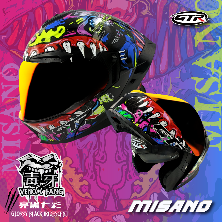 GTR｜MISANO 毒牙 亮光 黑五彩
