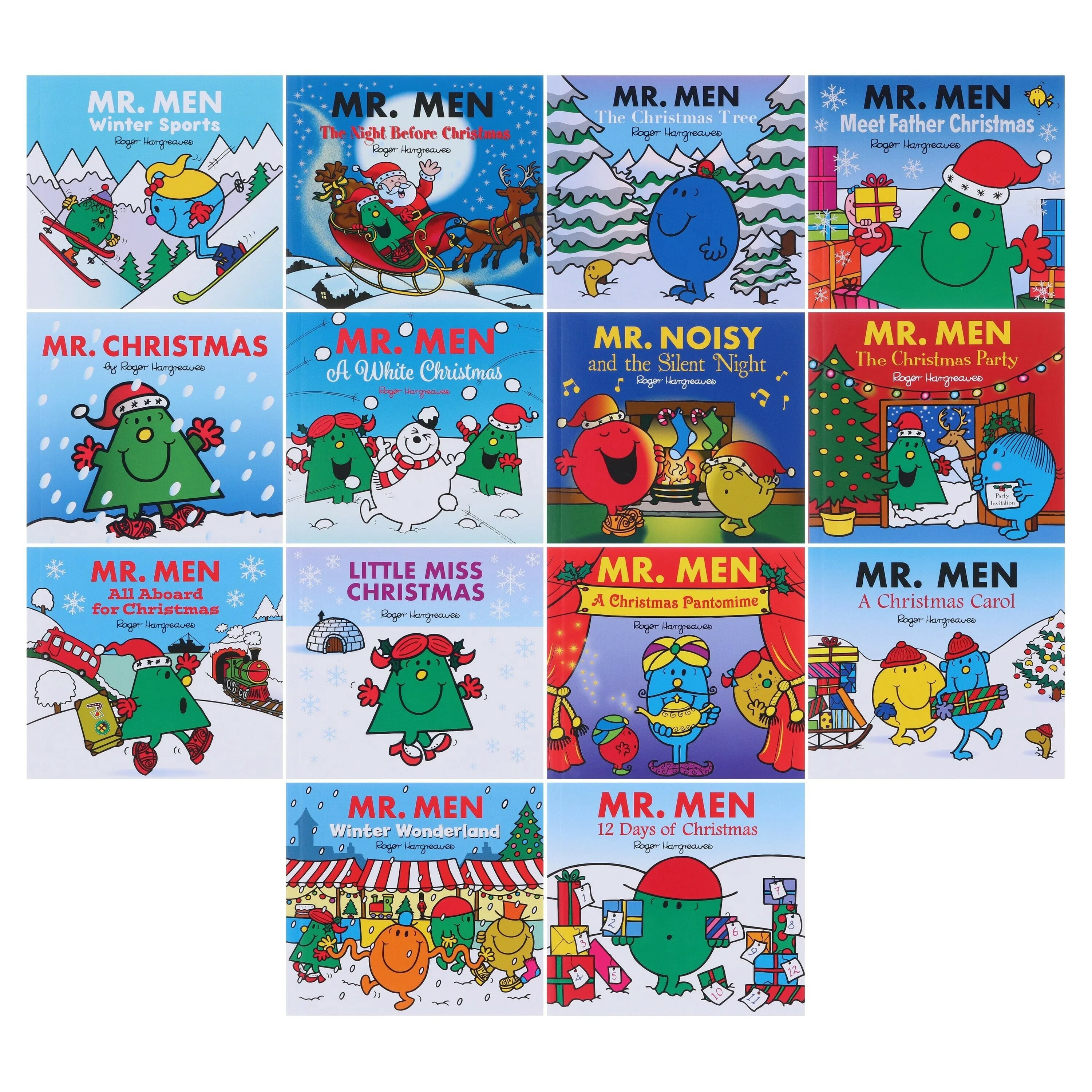 Mr Men & Little Miss Christmas 14 Childrens Books By Roger Hargreaves