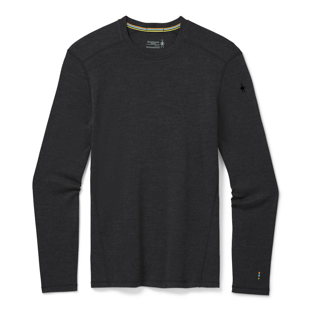Smartwool Men's Classic Thermal Merino Base Layer Crew 男款 美麗諾羊毛圓領長袖上衣 排汗衣 底層衣 碳黑色 SW016350010 [HappyOutdoor]