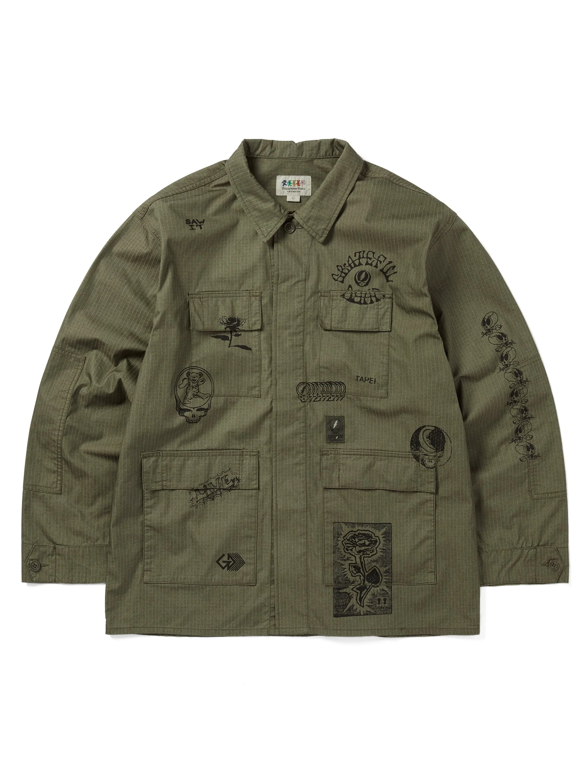 【車庫服飾】thisisneverthat Grateful Dead GD Iconography BDU Jacket