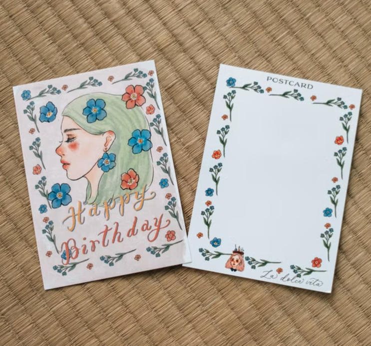 獻上花朵祝福 明信片｜甜蜜生活 la dolce vita 臺灣
