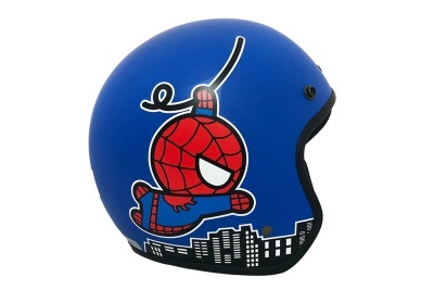 台北院 | 【送禮首選】蜘蛛人3/4罩式安全帽(消光藍)