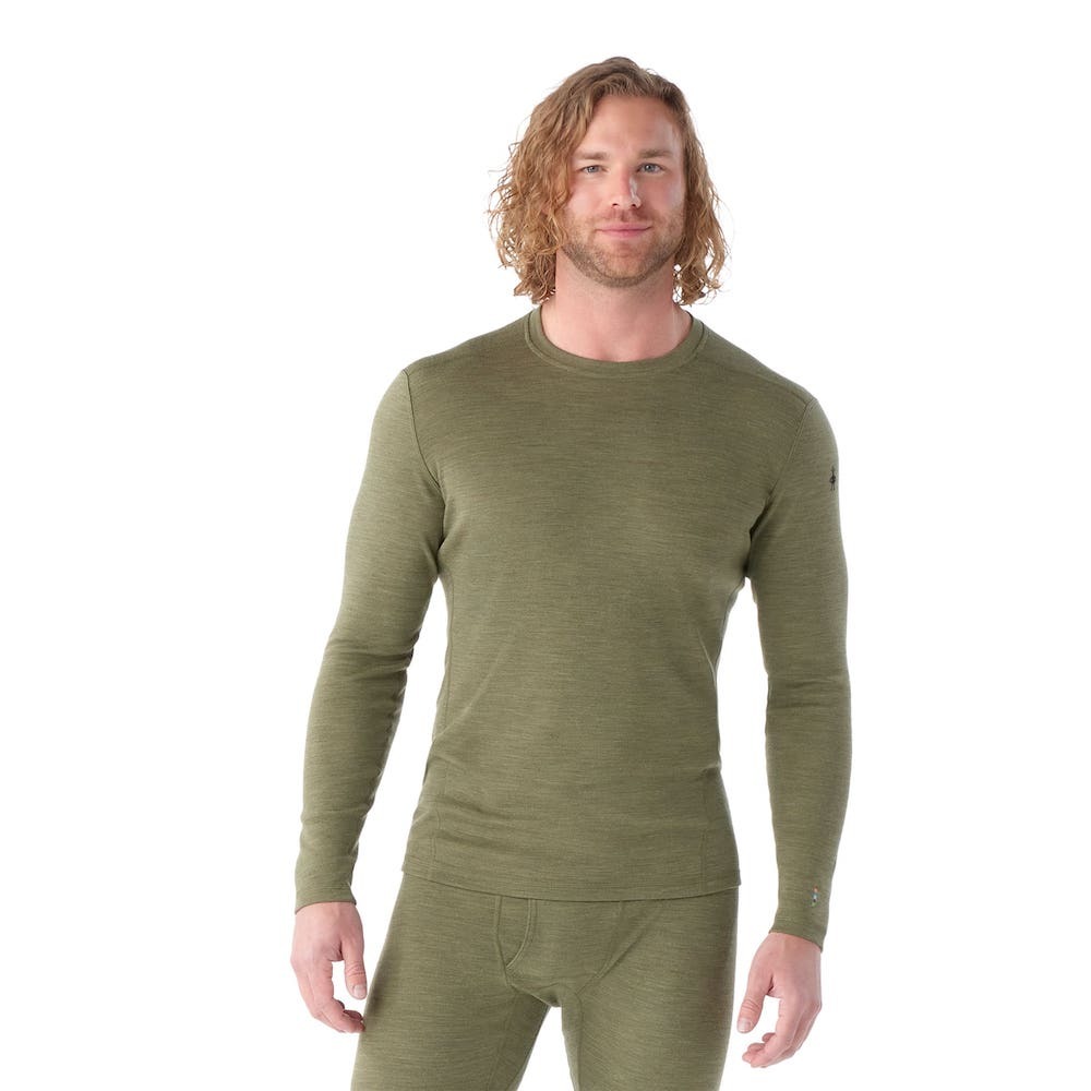 Smartwool Men's Classic Thermal Merino Base Layer Crew 男款 美麗諾羊毛圓領長袖上衣 排汗衣 底層衣 霧蘚綠 SW016350K66 [HappyOutdoor]