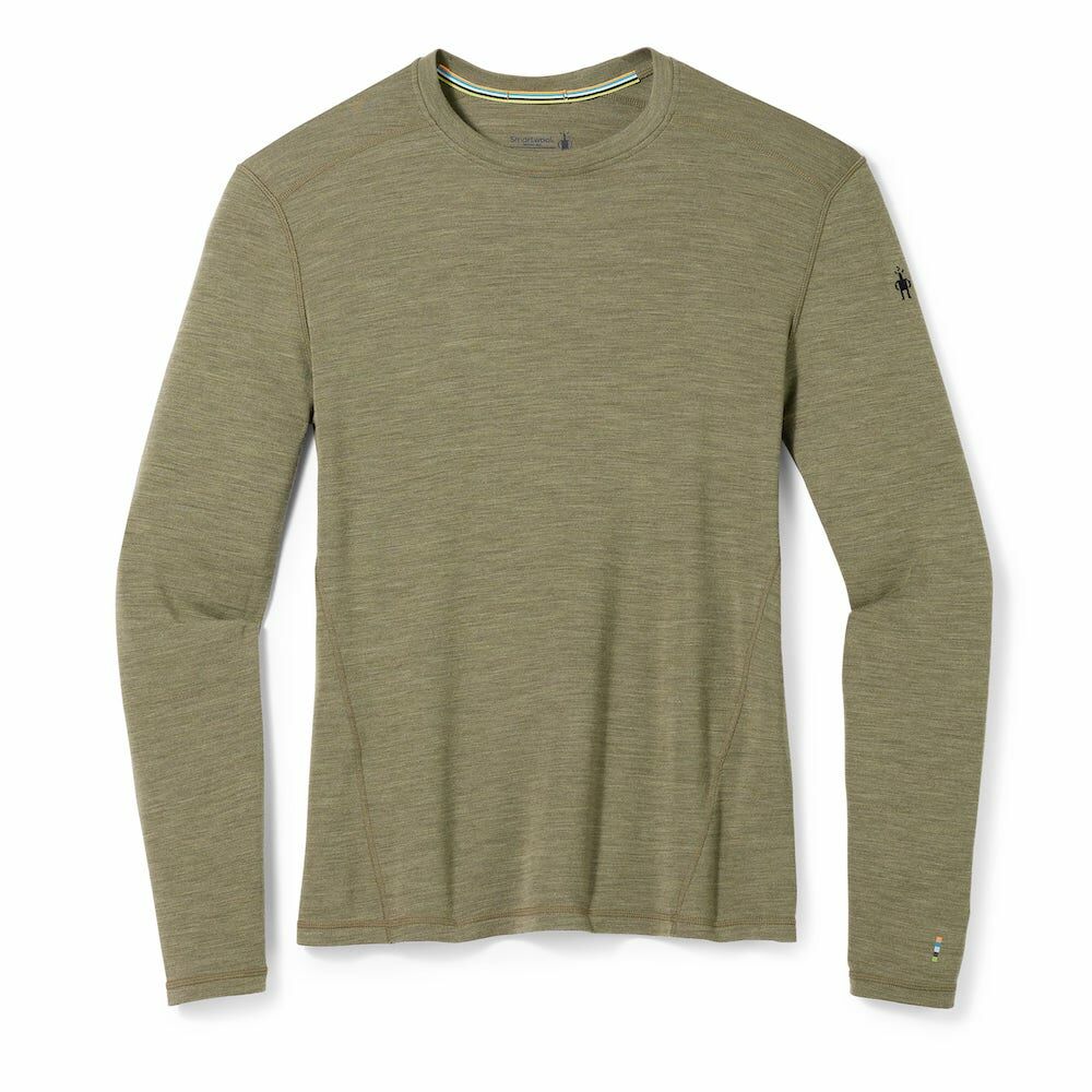 Smartwool Men's Classic Thermal Merino Base Layer Crew 男款 美麗諾羊毛圓領長袖上衣 排汗衣 底層衣 霧蘚綠 SW016350K66 [HappyOutdoor]