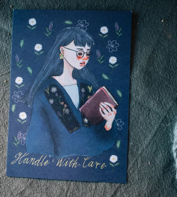 深藍花季 明信片｜甜蜜生活 la dolce vita 臺灣