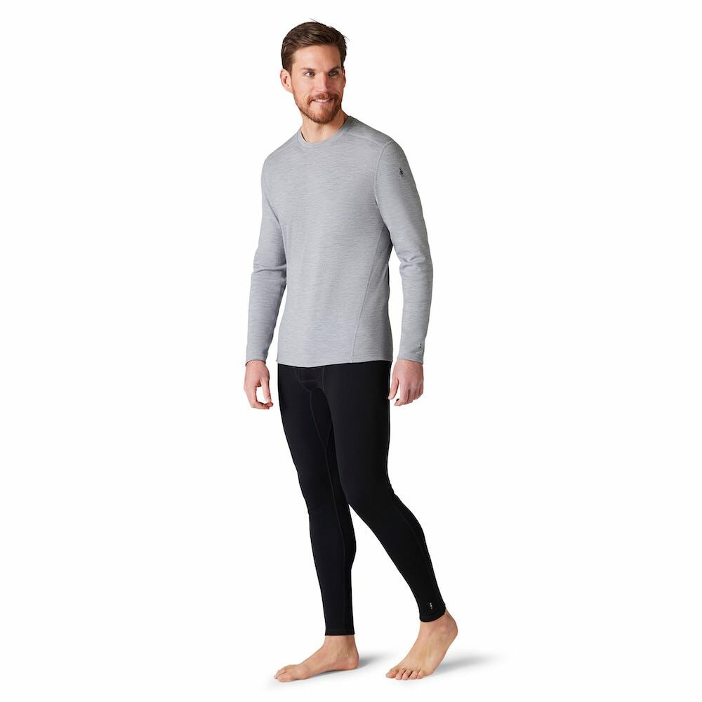 Smartwool Men's Classic Thermal Merino Base Layer Crew 男款 美麗諾羊毛圓領長袖上衣 排汗衣 底層衣 淺灰色 SW016350545 [HappyOutdoor]