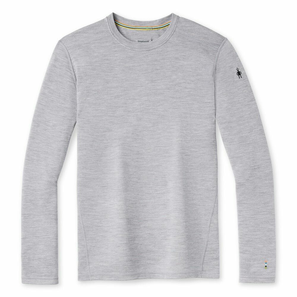 Smartwool Men's Classic Thermal Merino Base Layer Crew 男款 美麗諾羊毛圓領長袖上衣 排汗衣 底層衣 淺灰色 SW016350545 [HappyOutdoor]
