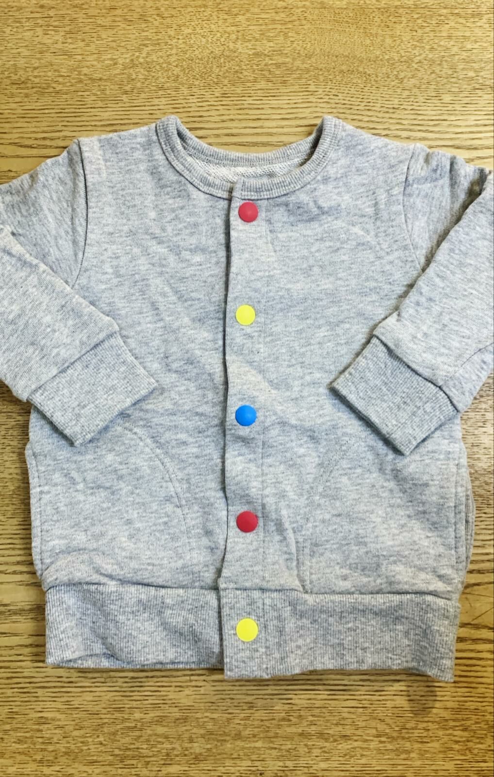 長袖外套80碼-灰色