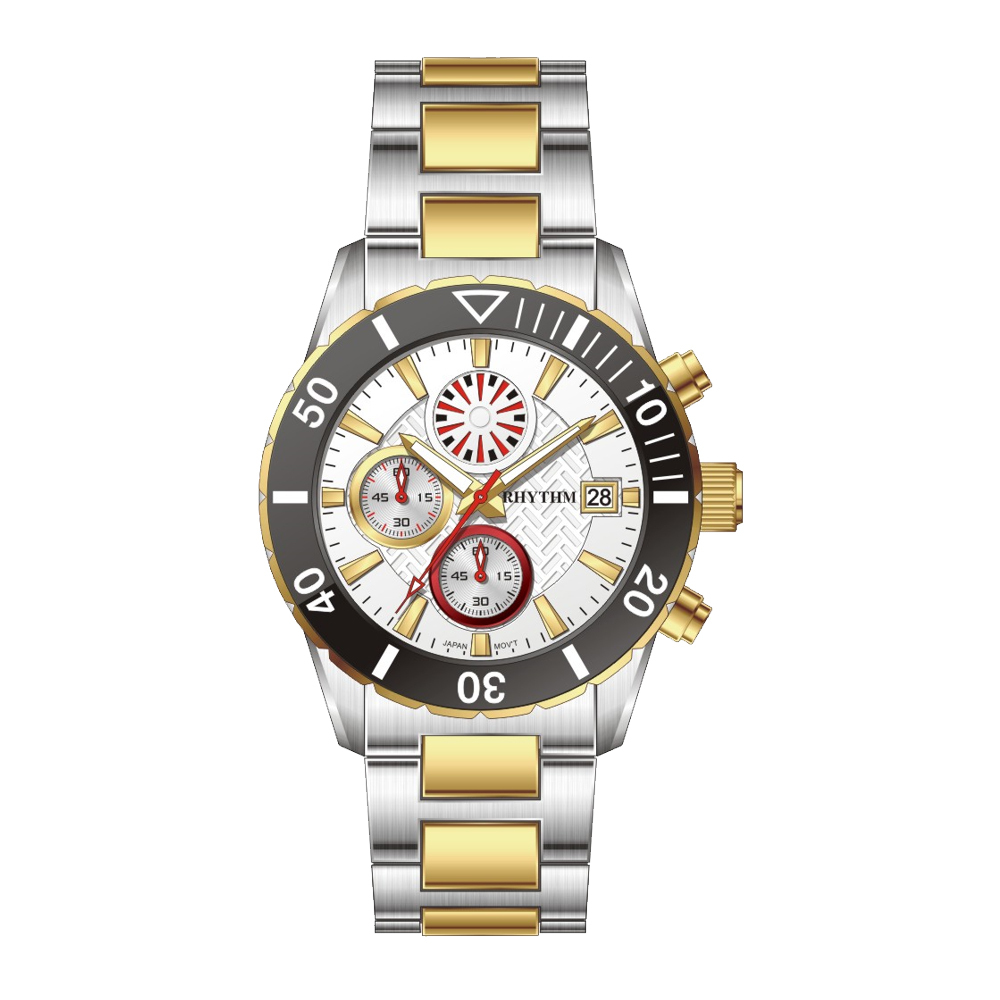 【Rhythm 麗聲】漩渦造型 立體堆疊 時尚 不鏽鋼 手錶-S1406S-