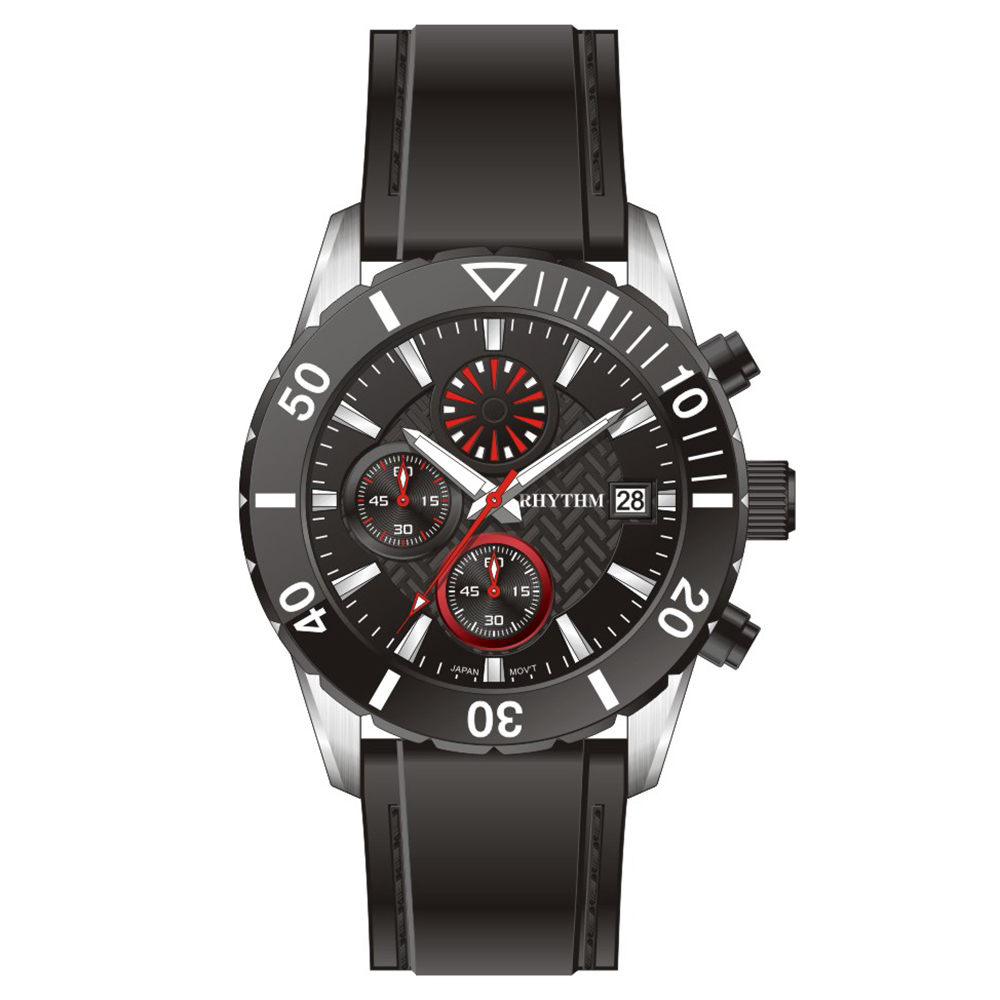 【Rhythm 麗聲】漩渦造型 立體堆疊 時尚 手錶-S1406P-