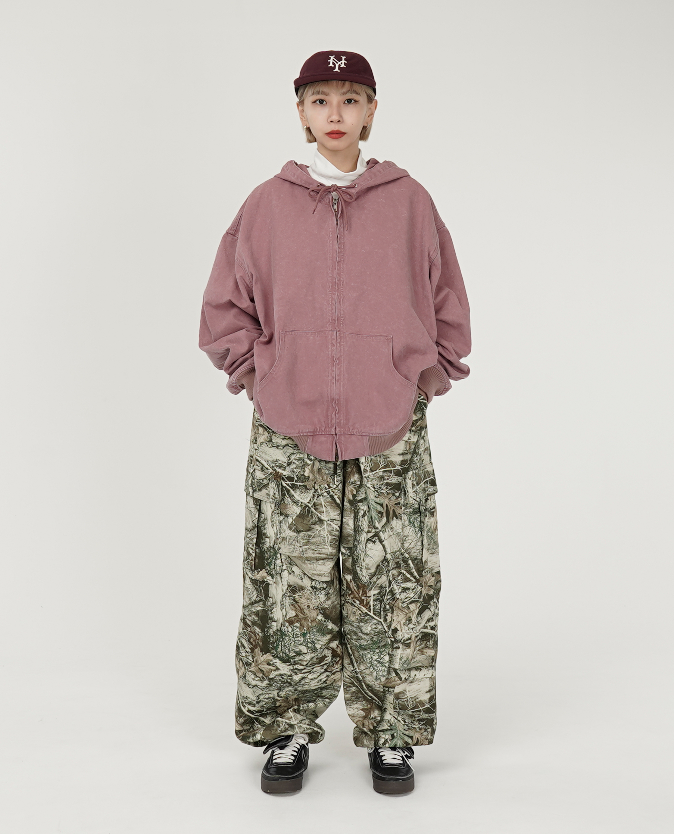 拉鍊水洗連帽外套