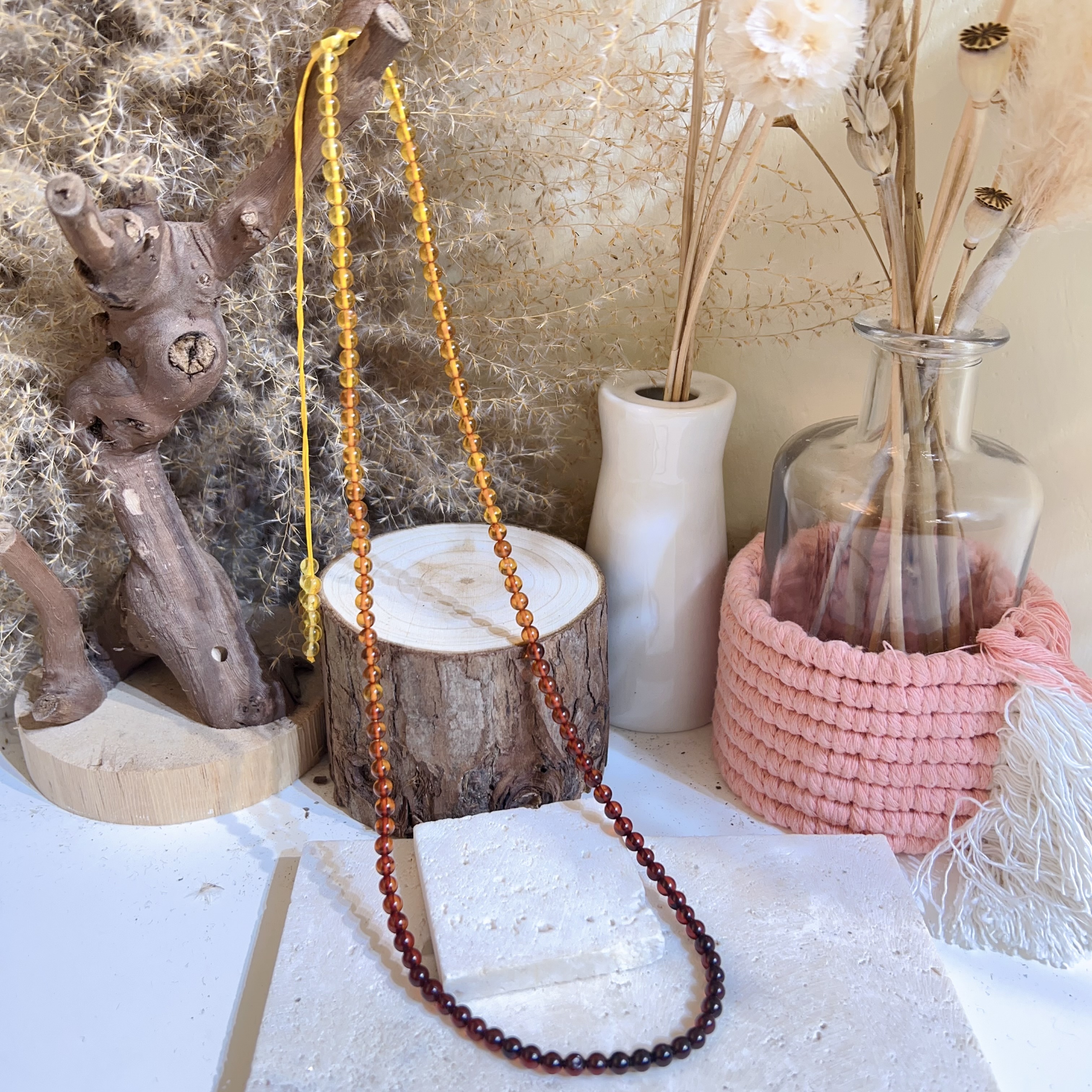 血珀漸變頸繩(42cm)