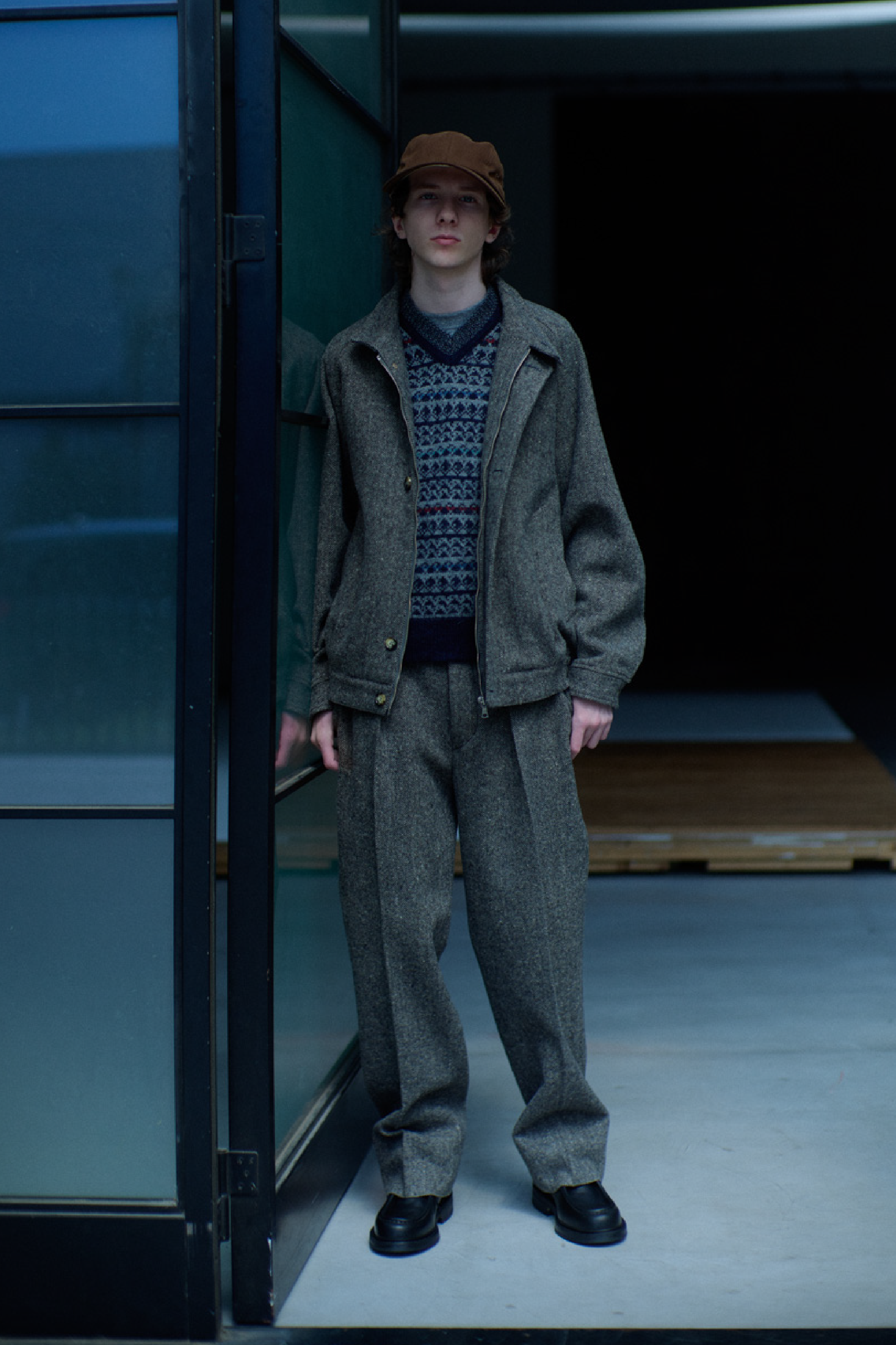 PHIGVEL HB TWEED SPORTING BLOUSON (2COL)
