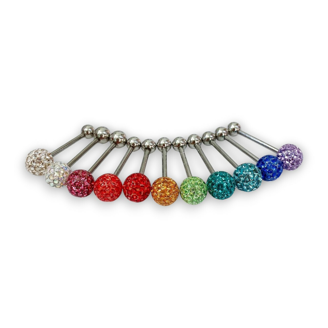 抗敏鋼 包膜球舌環