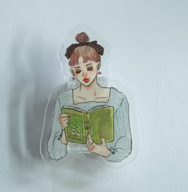 甜蜜生活女孩 讀詩女孩 壓克力夾子｜甜蜜生活La dolce vita 臺灣