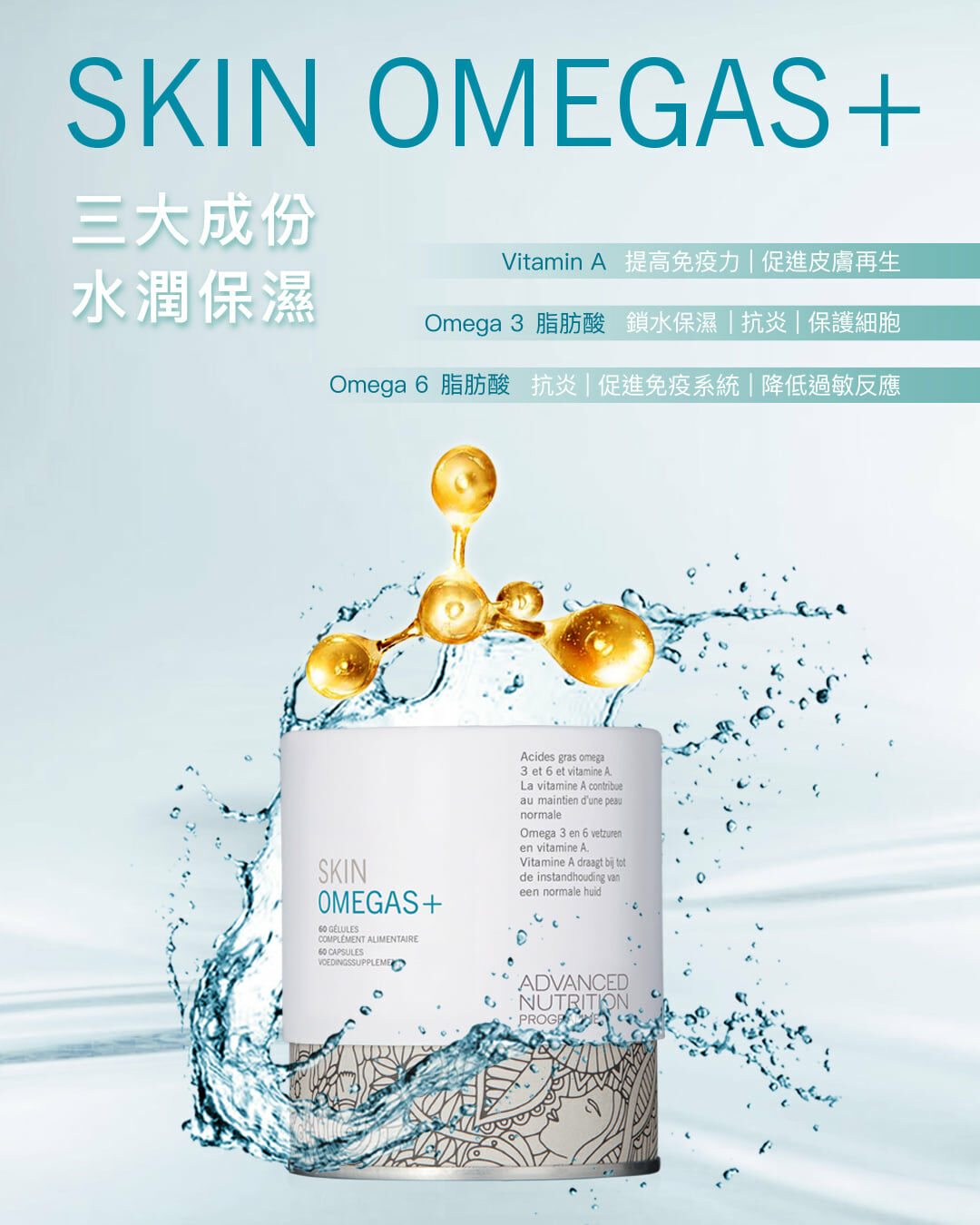 ANP 水潤肌 Omegas+ 維A 保濕丸療程