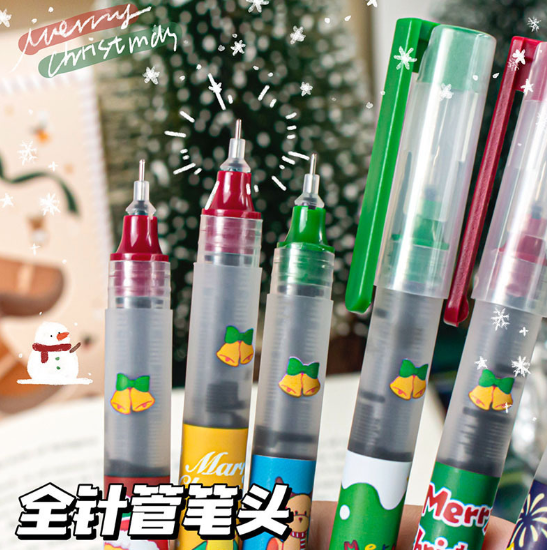 圣诞直液试中性笔  一盒6支