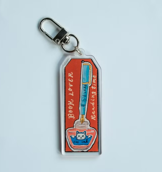 迷你 壓克力吊飾 閱讀與書寫｜甜蜜生活La dolce vita 臺灣