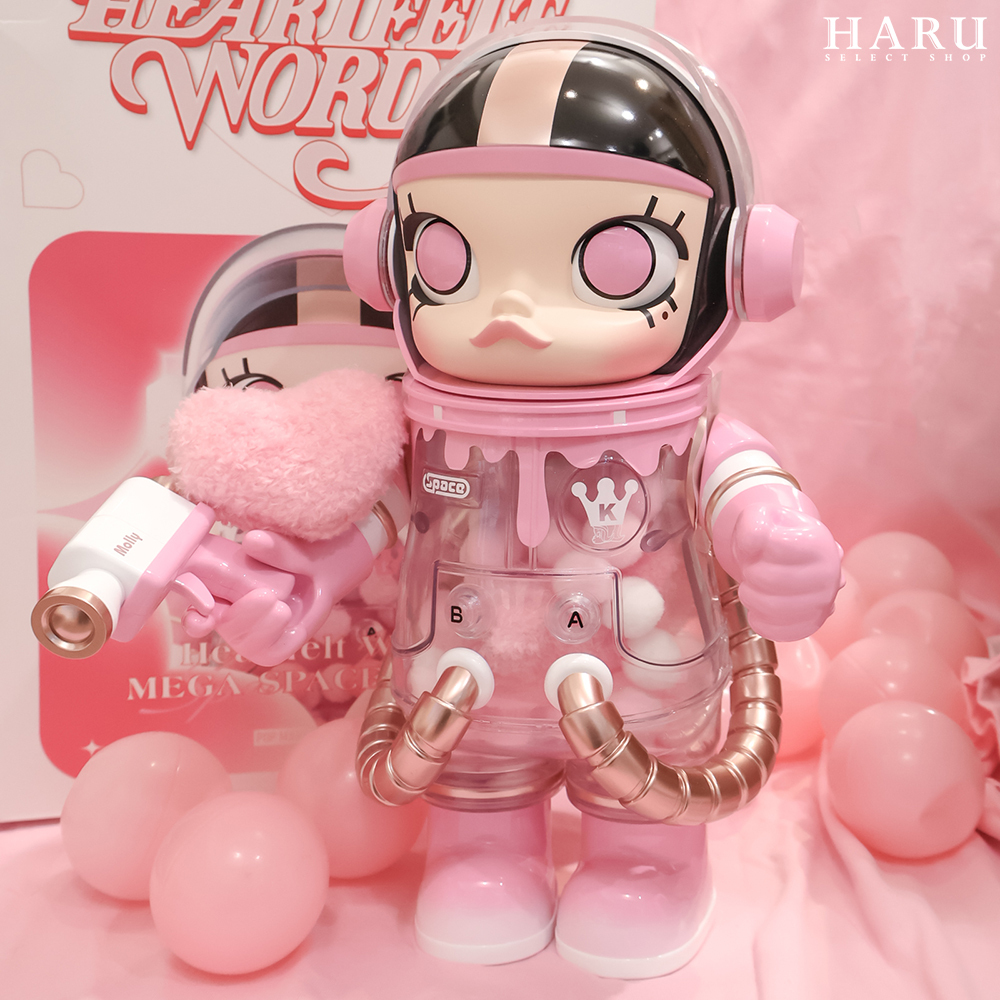 POPMART POP MART 泡泡瑪特 MEGA SPACE MOLLY 心語 粉紅色 100% 400% 1000% 公仔