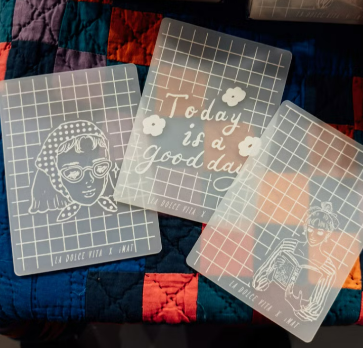 俏皮頭巾女孩 甜蜜生活 印章墊｜甜蜜生活La dolce vita 臺灣