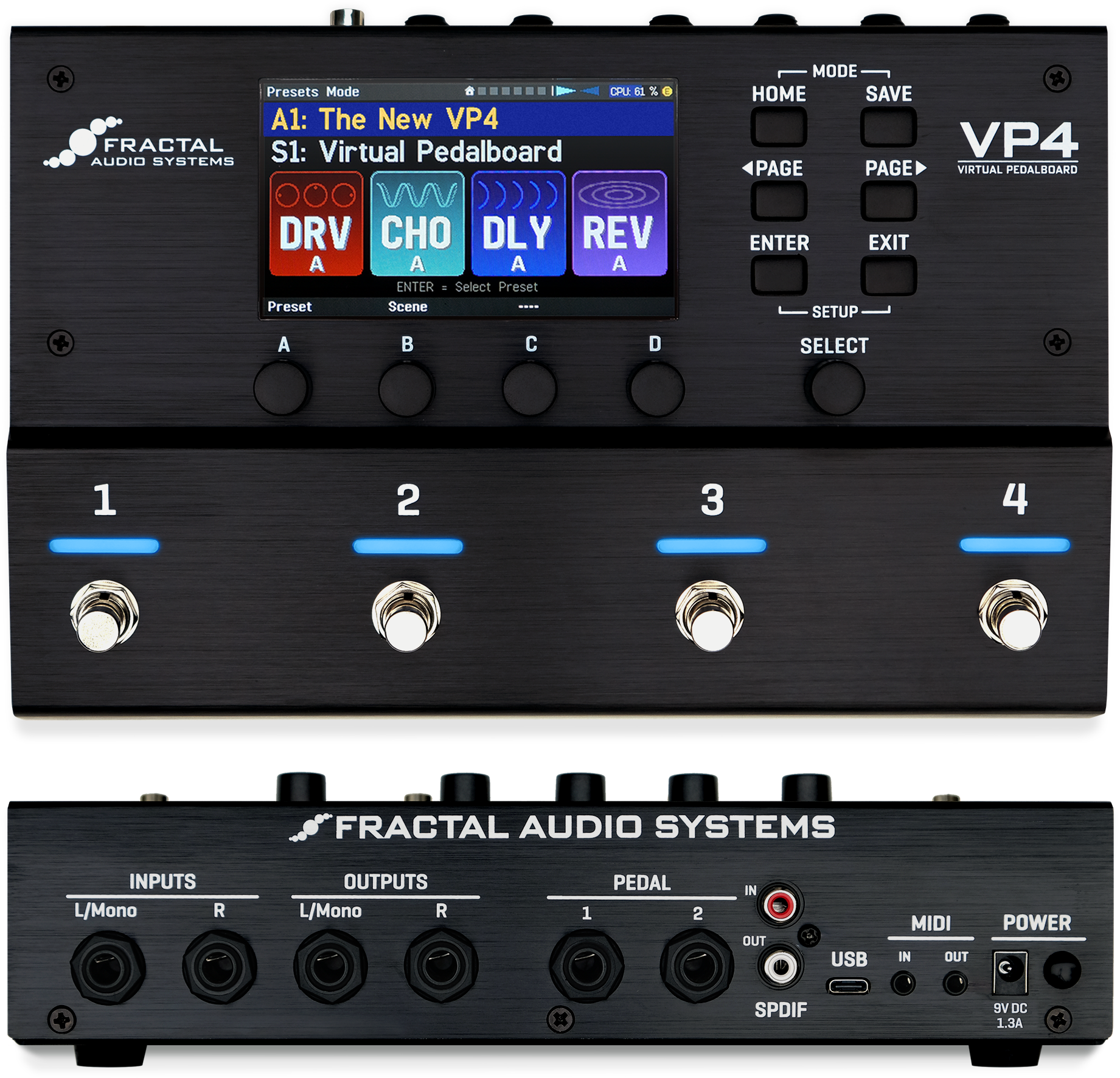 Fractal Audio VP4 Virtual Pedalboard 地板型 綜合效果器