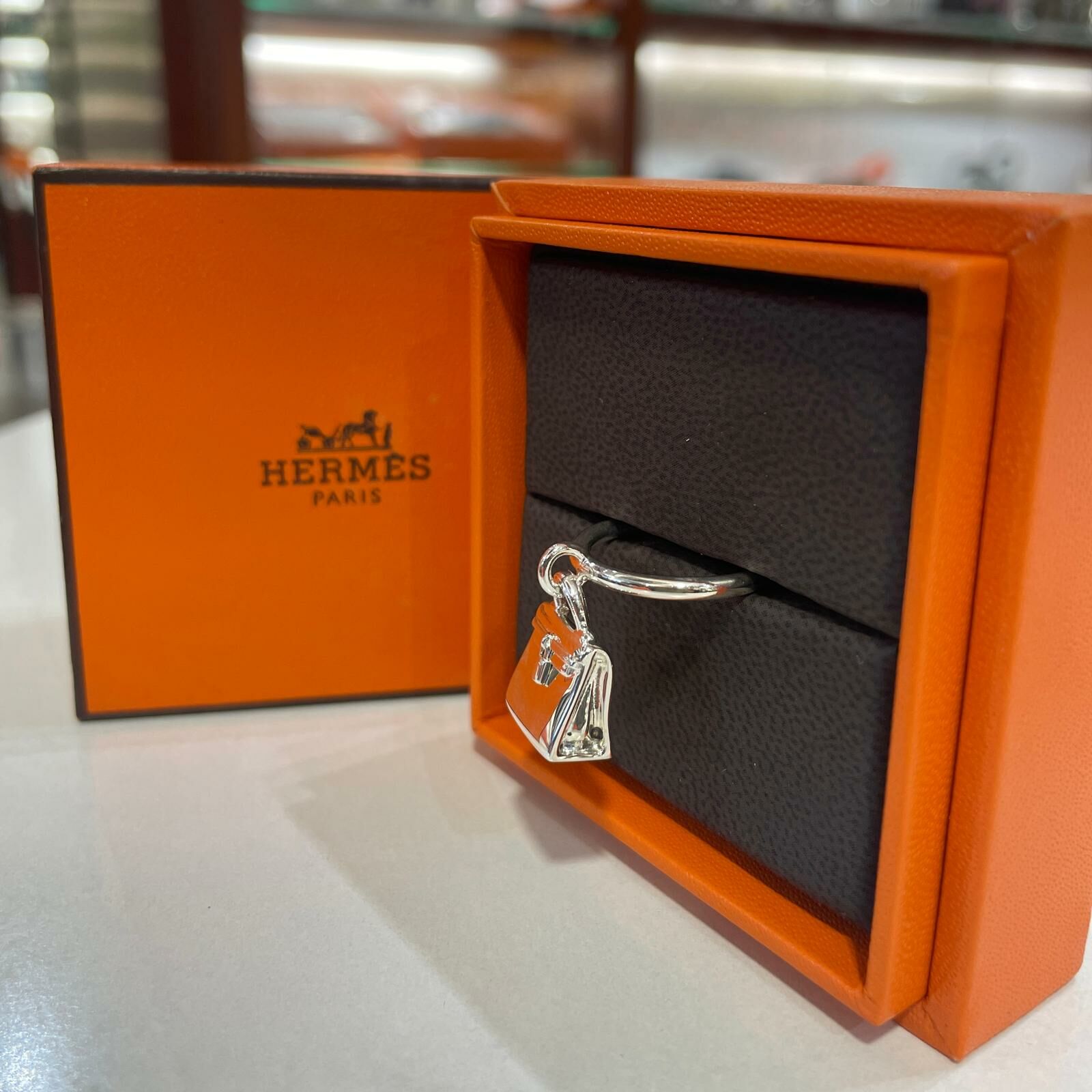 全新HERMES 戒指 51碼 KELLY RING 925純銀 #BRAND NEW #香榭站正品
