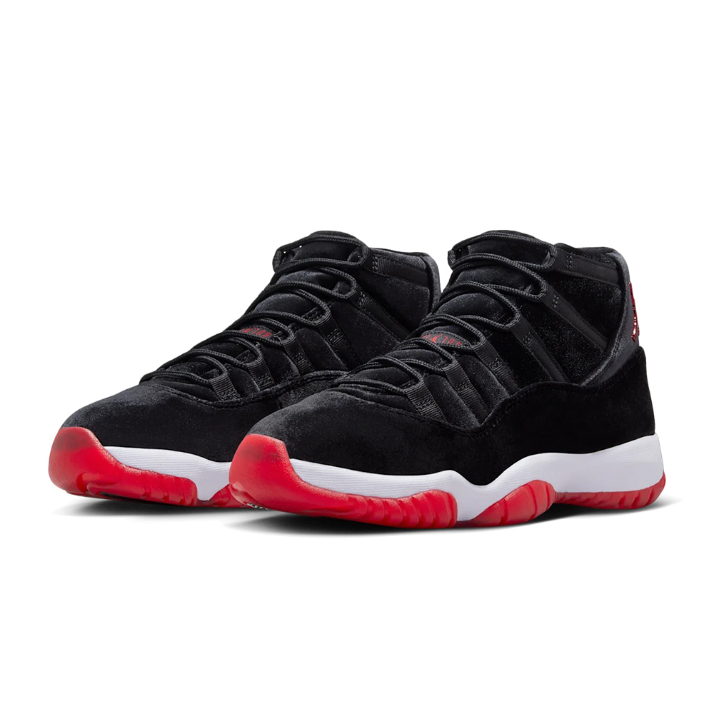 W Air Jordan 11 Bred Velvet 黑天鵝 天鵝絨 DB5457-061
