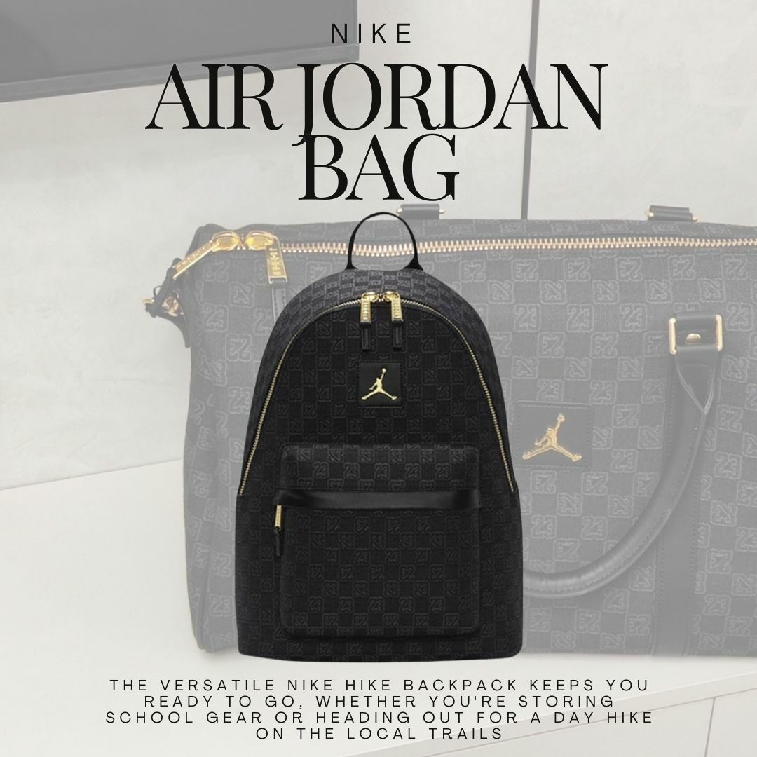 <⚾陳傑憲同款> Nike Air Jordan 棋盤格 黑金 後背包 行李袋 迷你後背包 台灣隊長