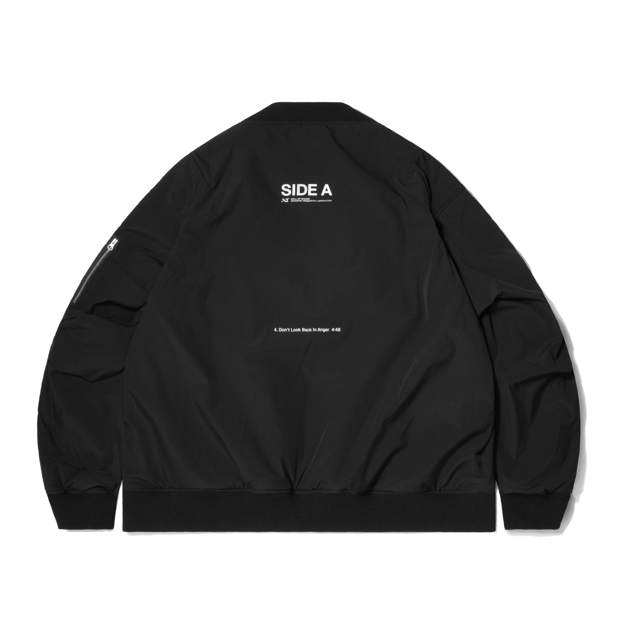 Wall of Sound - WA06-“MAP/SALLY” Reversible Bomber Jacket - Black