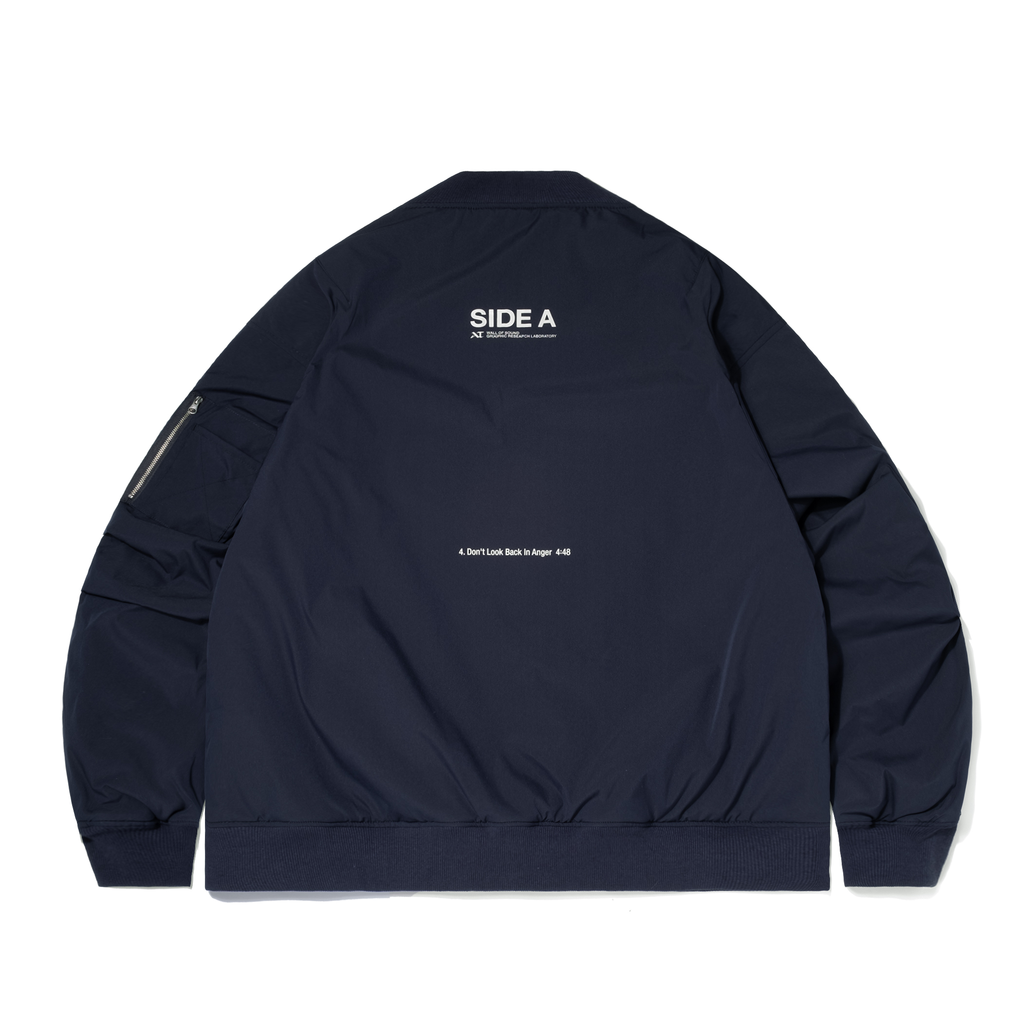 Wall of Sound - WA06-“MAP/SALLY” Reversible Bomber Jacket - Navy