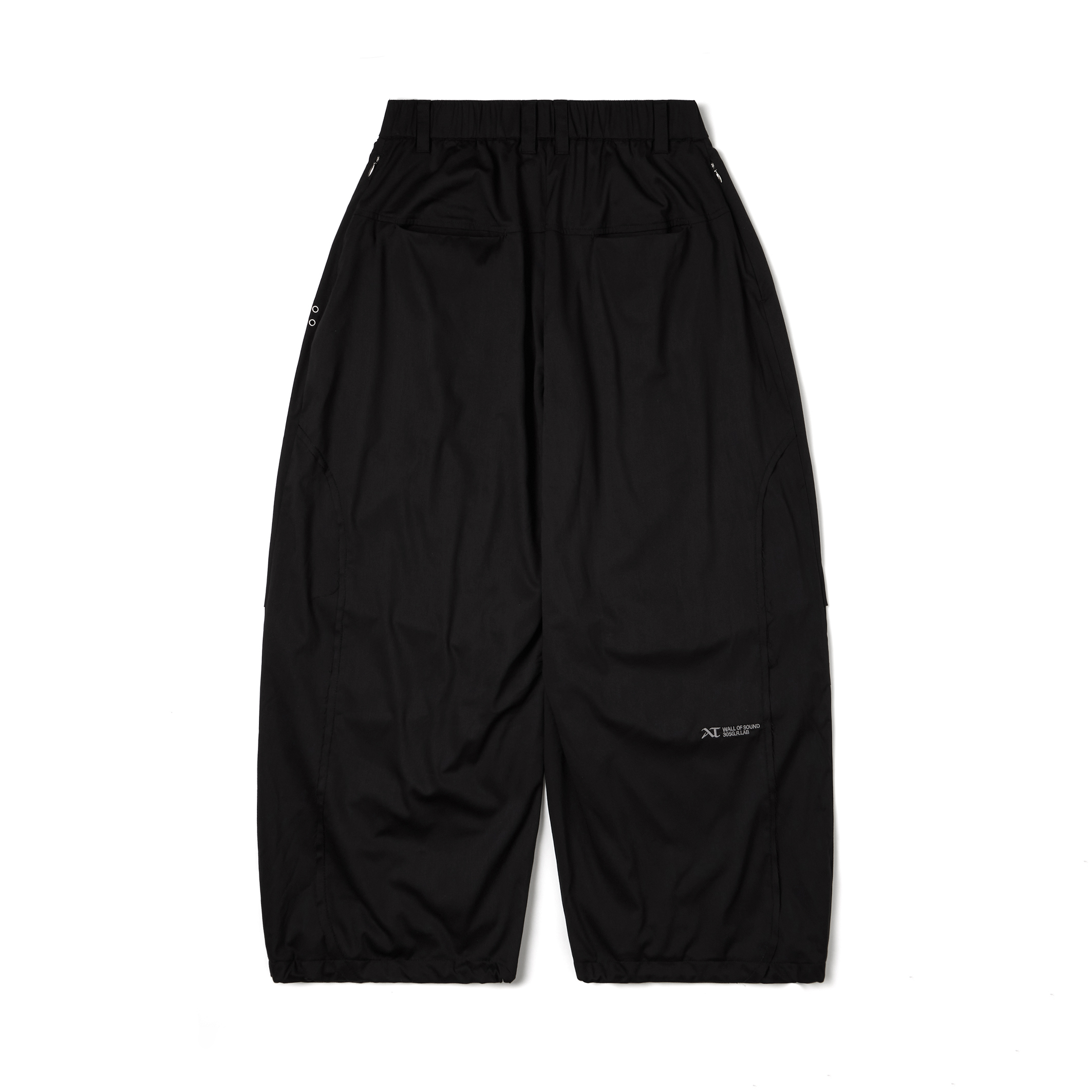 Wall of Sound - WA08-“COBAIN” Pyjama Baggy Pants - Black
