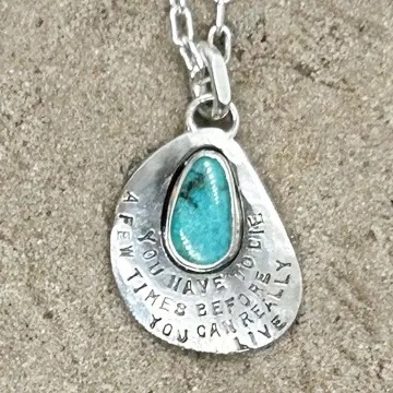 BIG BLACK MARIA (BBM) NATURAL TURQUOISE BUKOWSKI NECKLACE - PRE ORDER ITEM (預訂中)