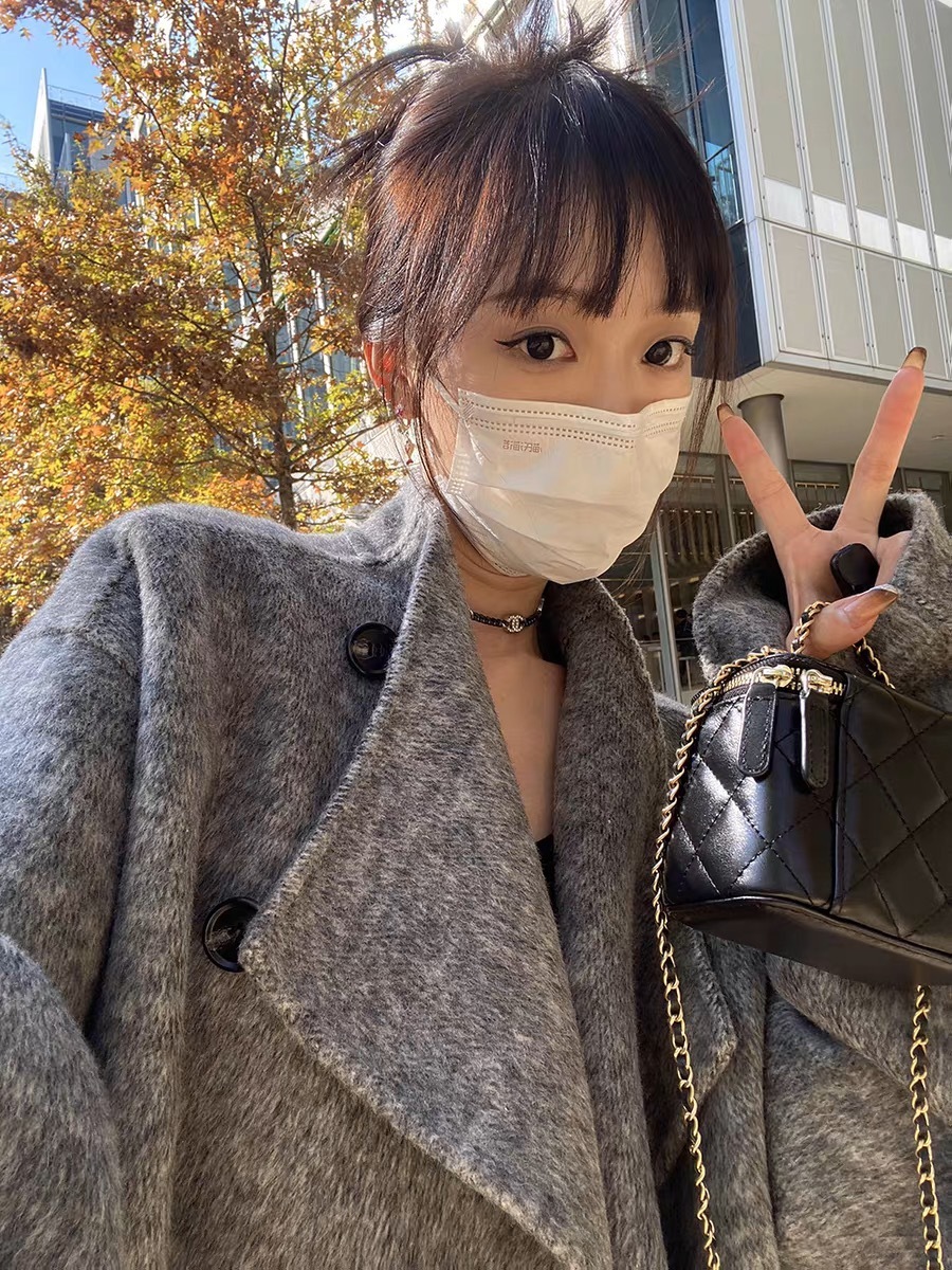 ᴷᴼᴿᴱᴬ 正韓🇰🇷慵懒翻面羊毛大衣（兩色）