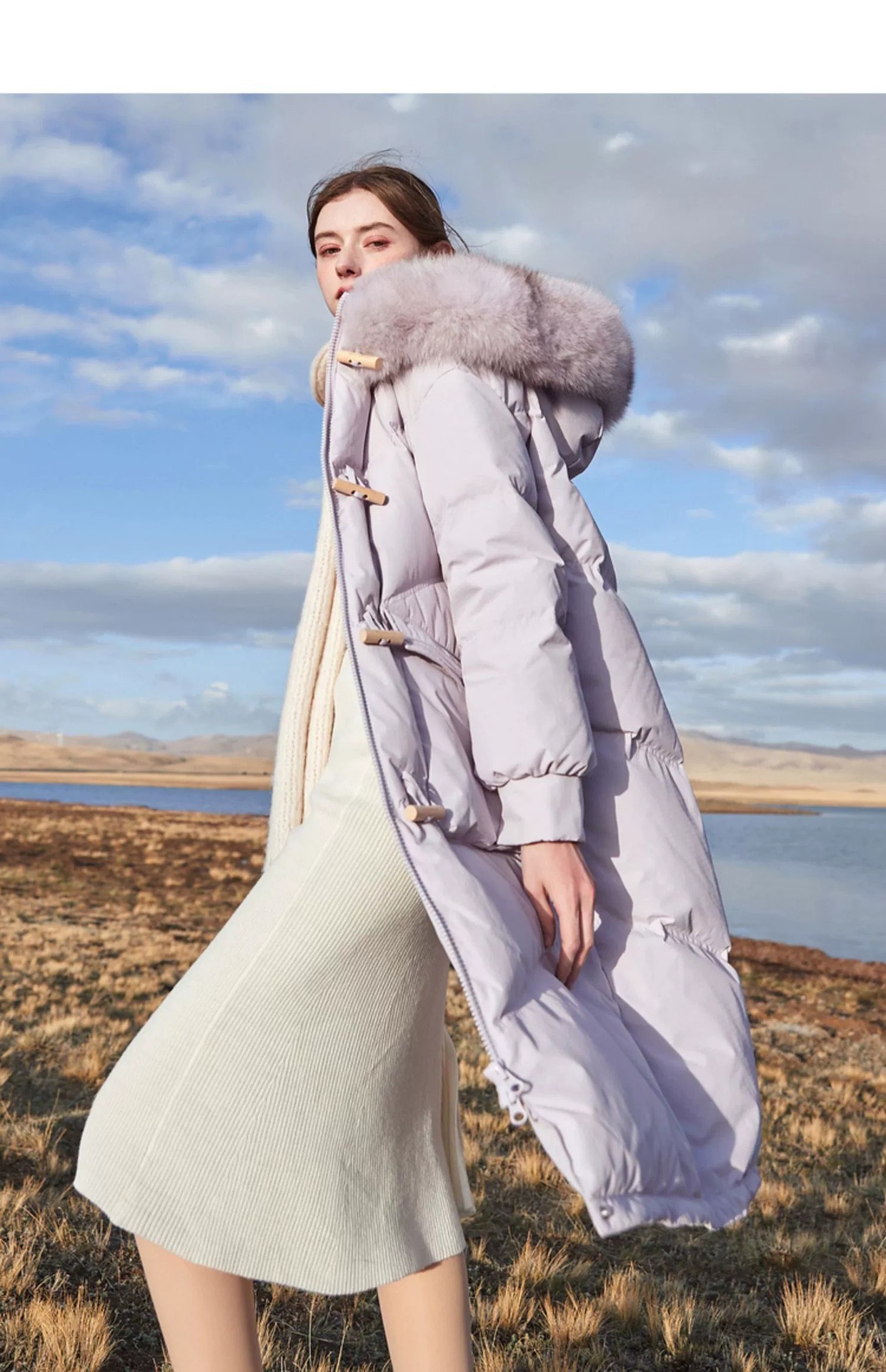 ᴷᴼᴿᴱᴬ 正韓🇰🇷冬季高級感毛領中常大衣羽絨外套(三色)