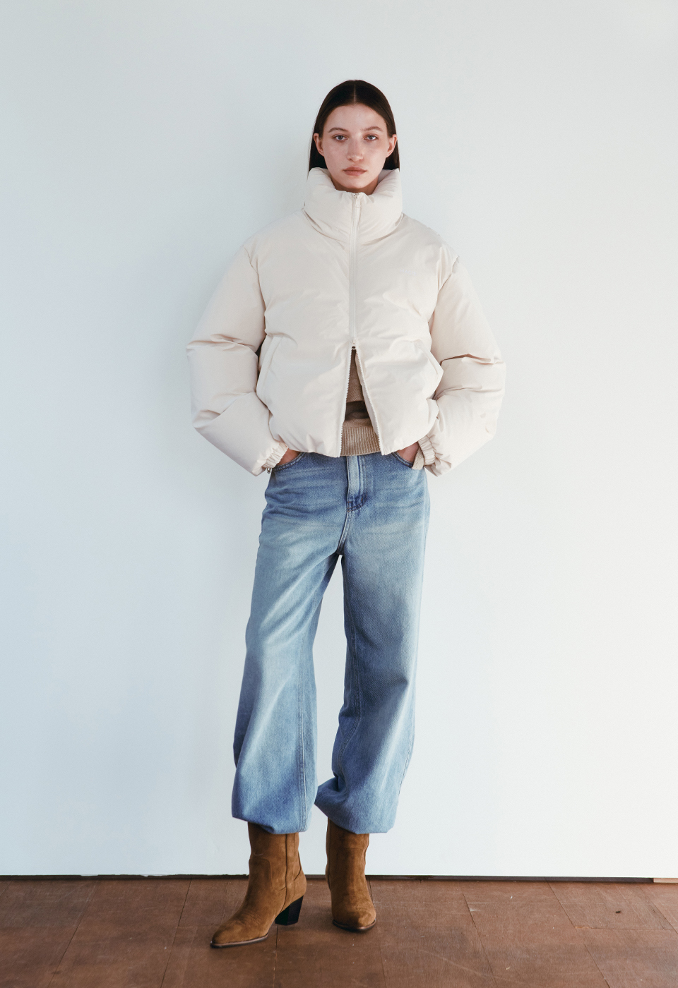 光澤感羽絨外套