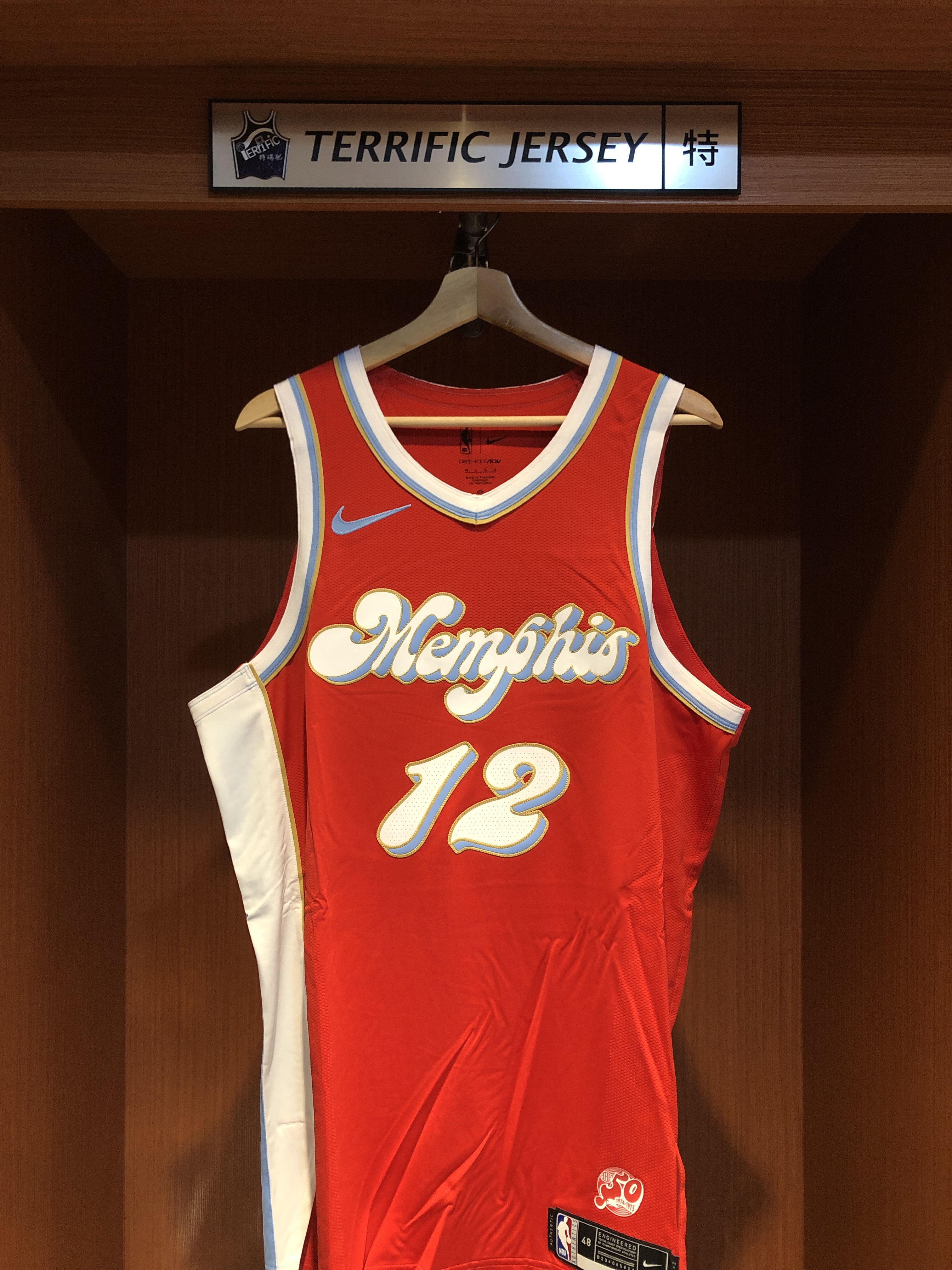 NBA球衣 Ja Morant 曼菲斯灰熊城市 City Nike Authentic 球員版 電繡 全新